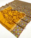 Pure Ajrakh 012 By Girnar Modal Satin Sarees Wholesale Price In Surat